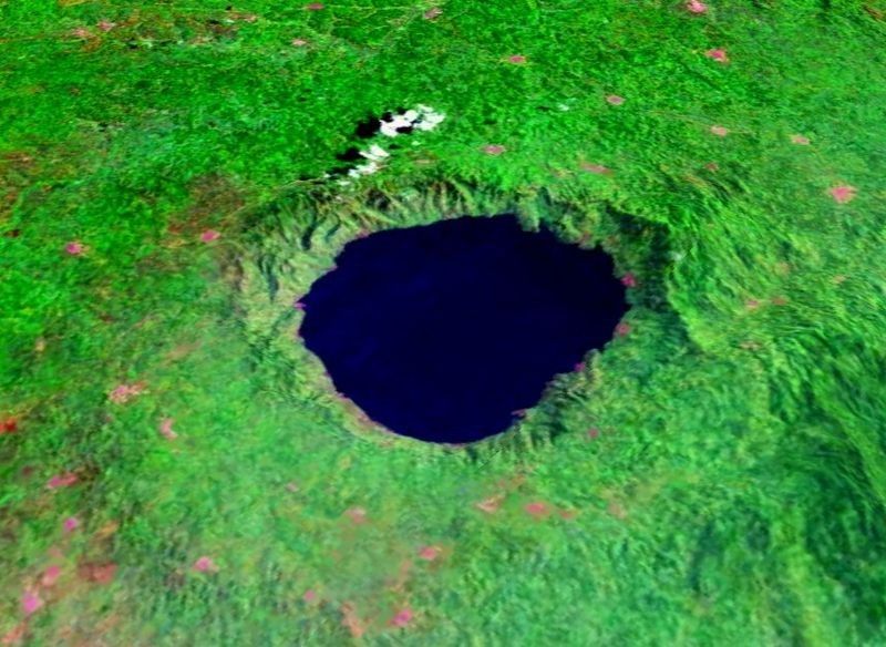Il cratere del Lago Bosumtwi