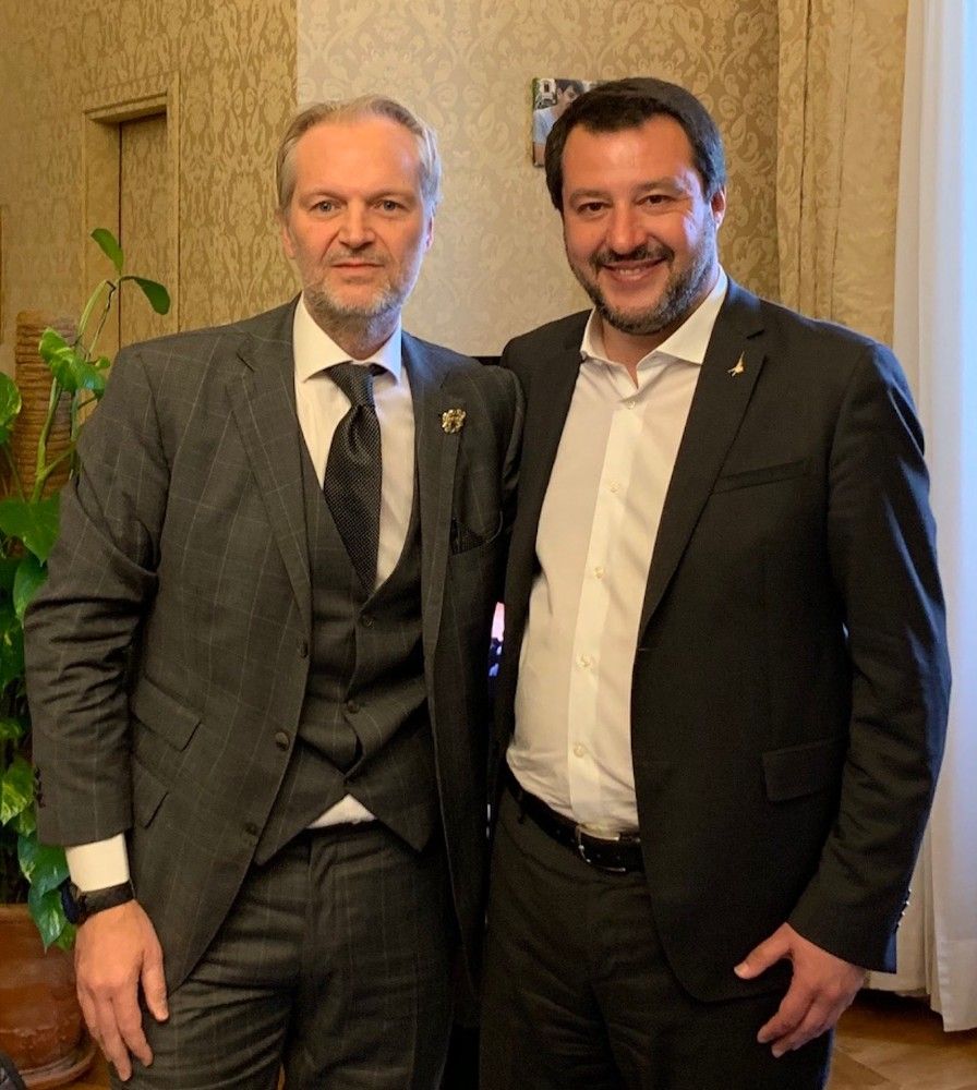 Colasuonno Taricone con Salvini